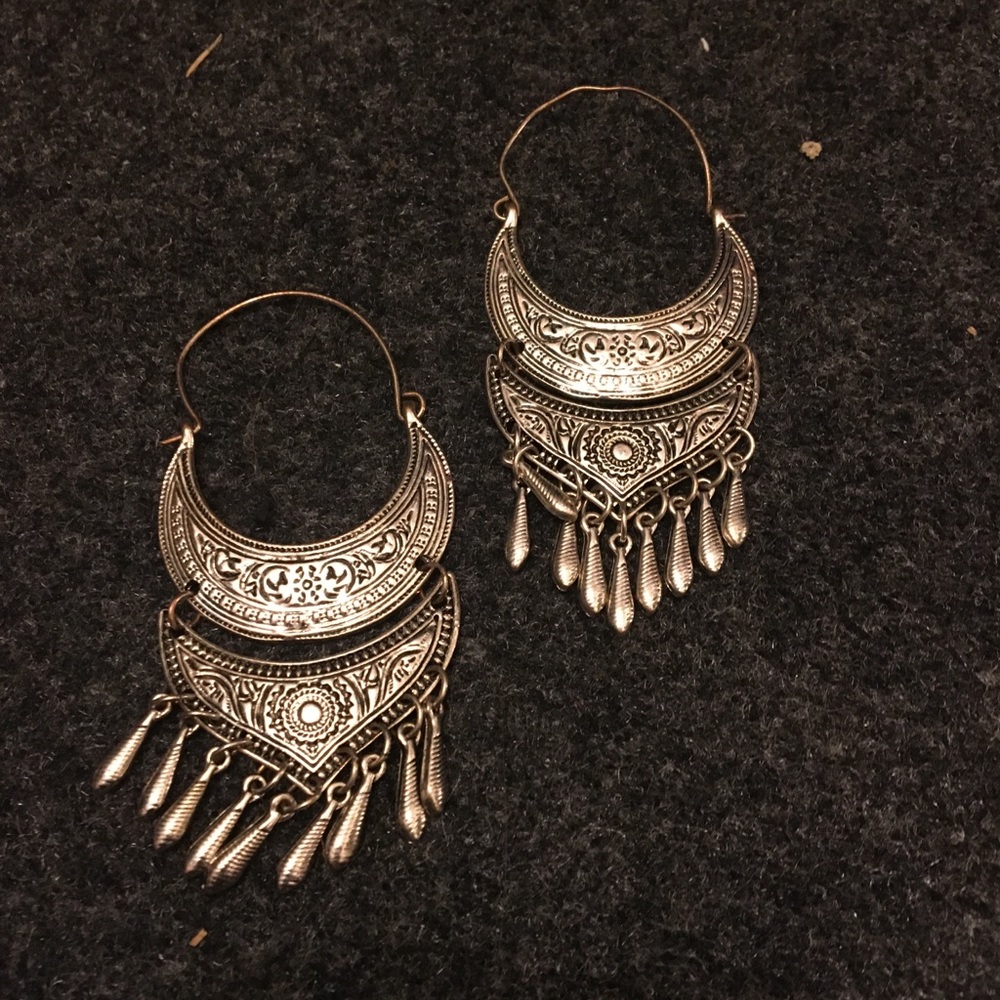 Silver earrings